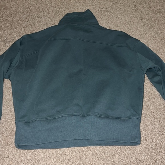 Old Navy jade shadow teal green quarter zip sweatshirt size large - Picture 8 of 8